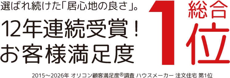 選ばれ続けた「居心地の良さ」。10年連続受賞！お客様満足度総合1位