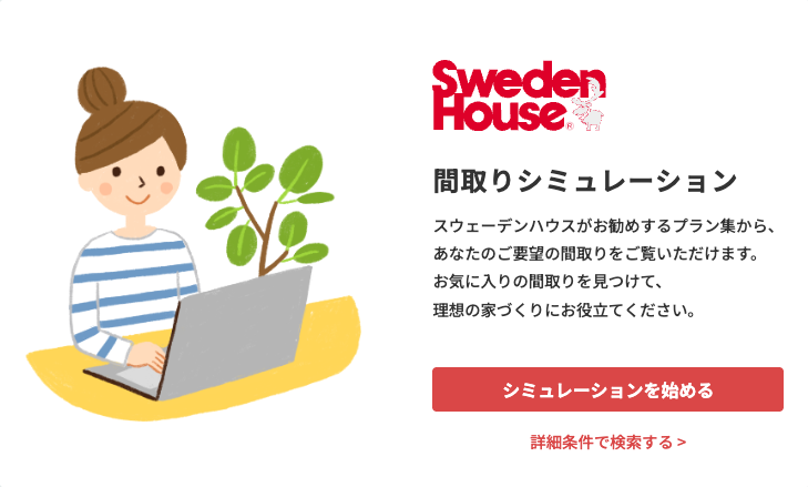 Sweden House 間取りシミュレーション