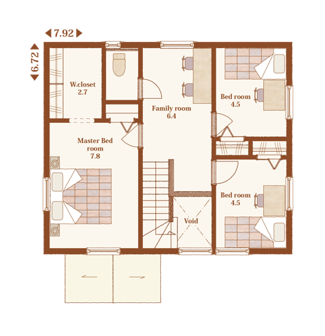 2階の間取り図