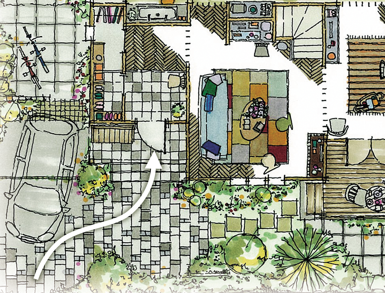 間取り図と外構計画