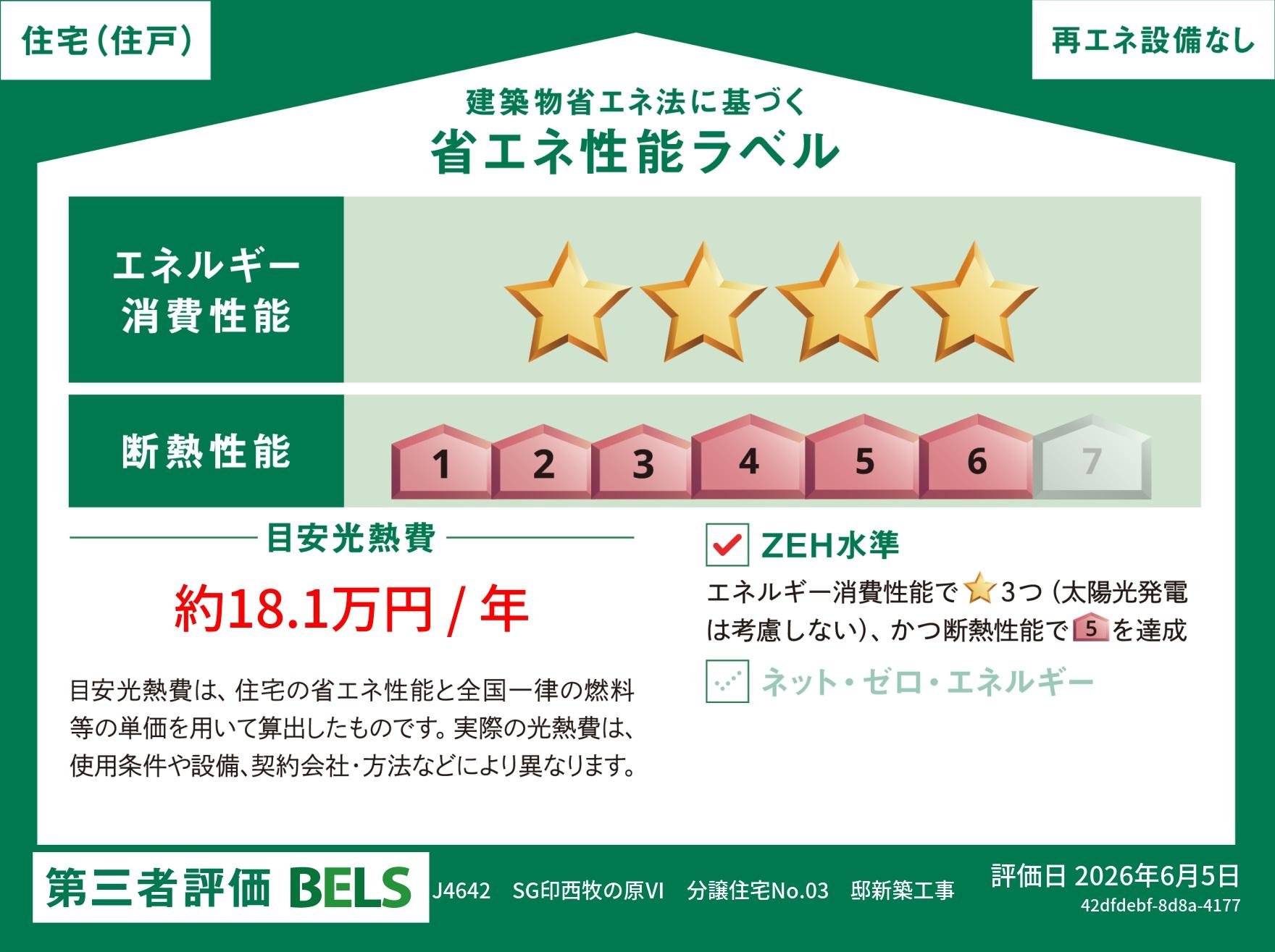 スウェディッシュガーデン印西牧の原Ⅵ分譲住宅3号棟 BELS