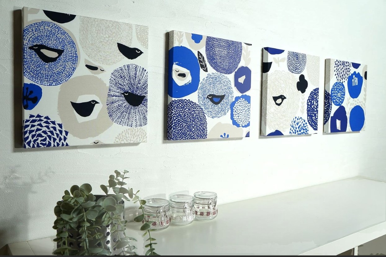 【12/1-24  ファブリックパネル作り】